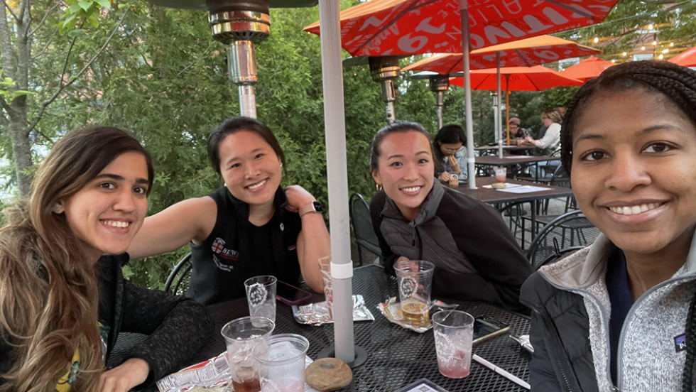 people sitting together at a table